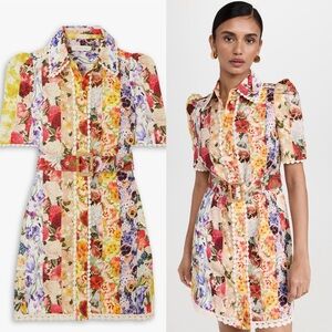 AU3 NWT Zimmermann Wonderland Shirt Mini Dress